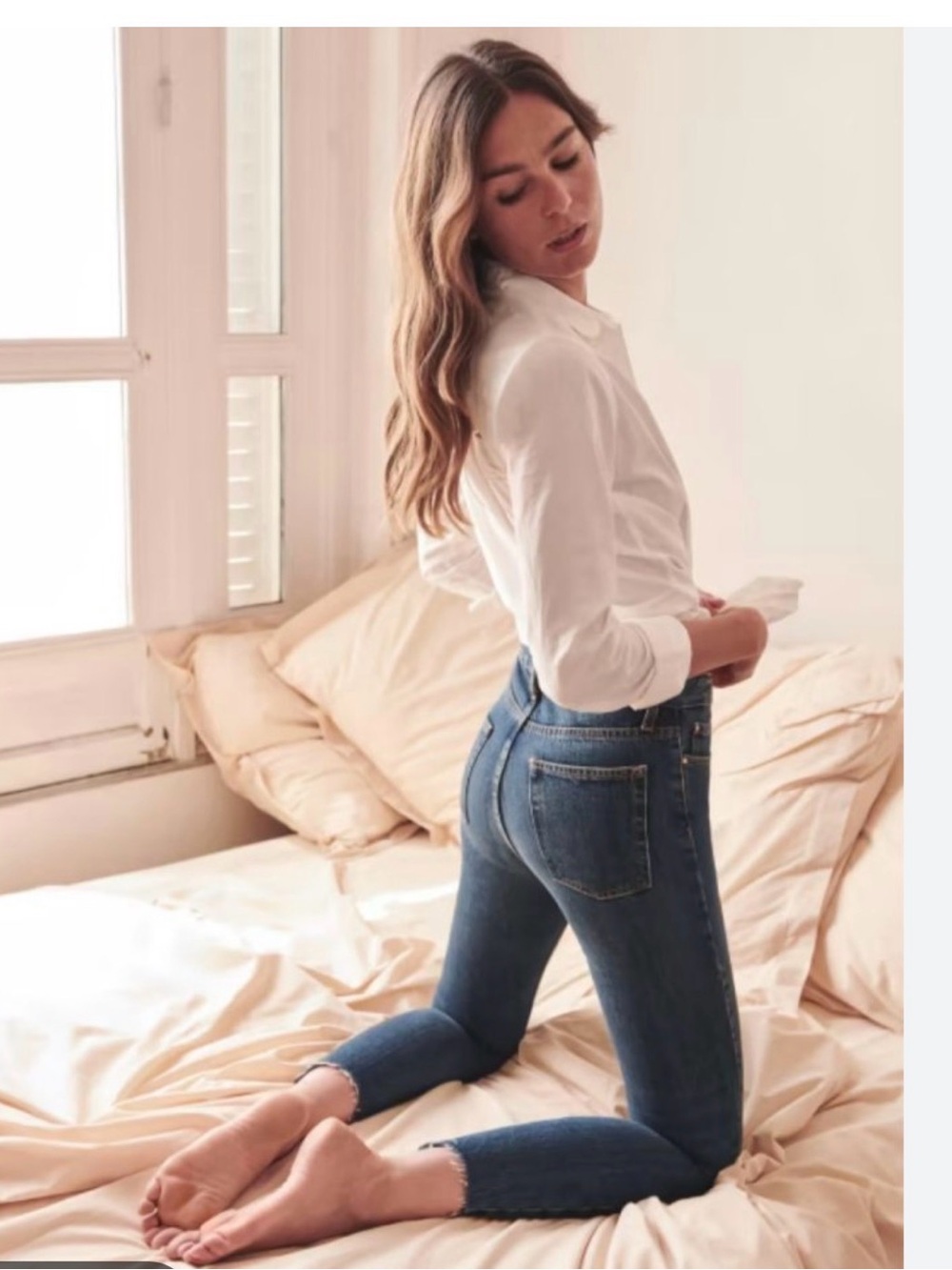 Sezane Blue 1967 The brut sexy jeans  Button-Fly  29